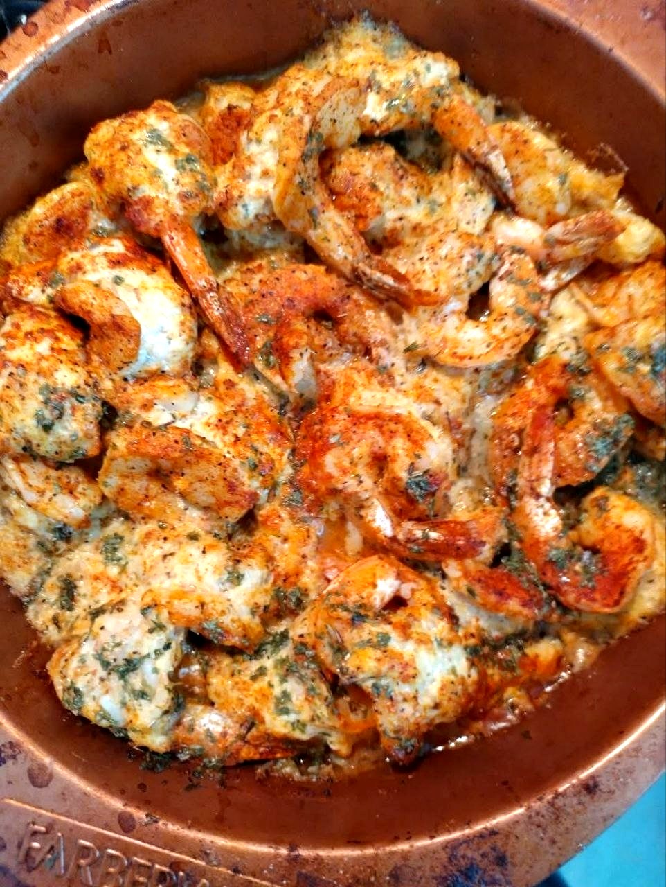 Garlic butter shrimp